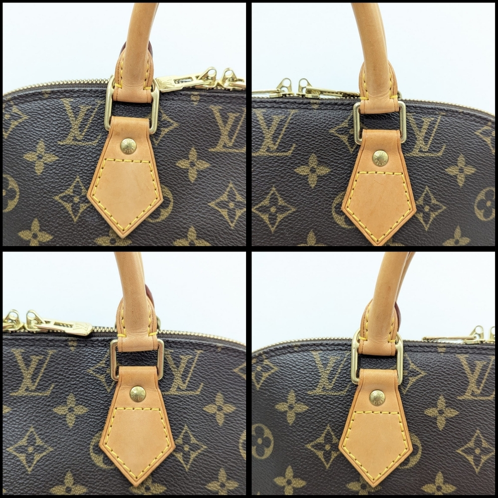 Louis Vuitton Monogram Canvas Satchel with Tan Leather Handles - Picture 3 of 13